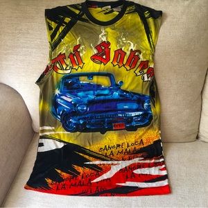 Men’s Vintage Silk Type Low Riders Tank Shirt